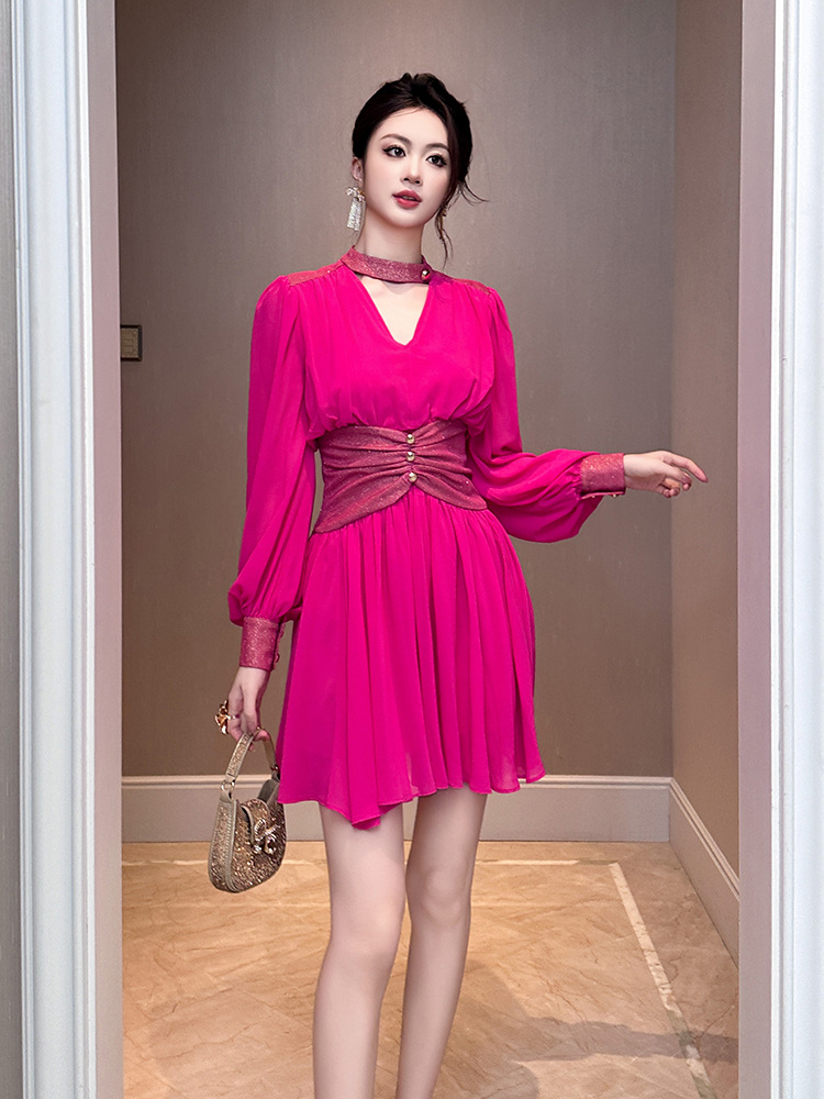 Summer Clothing New Look - Gaun tidak simetris wanita, pakaian pelangsing