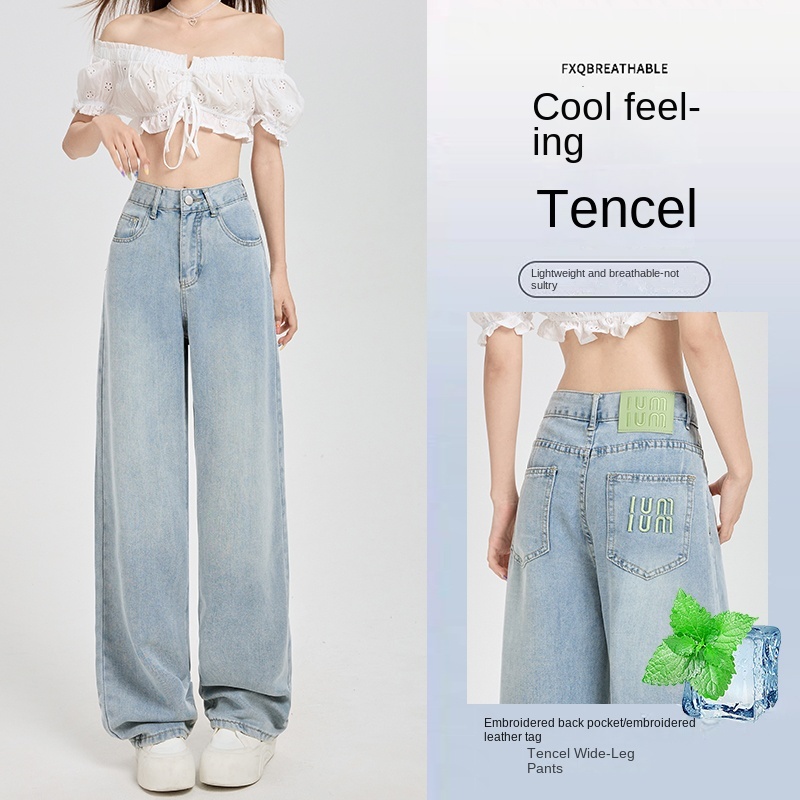 Summer Clothing New Look - Celana Wanita Model Longgar Vintage Tren