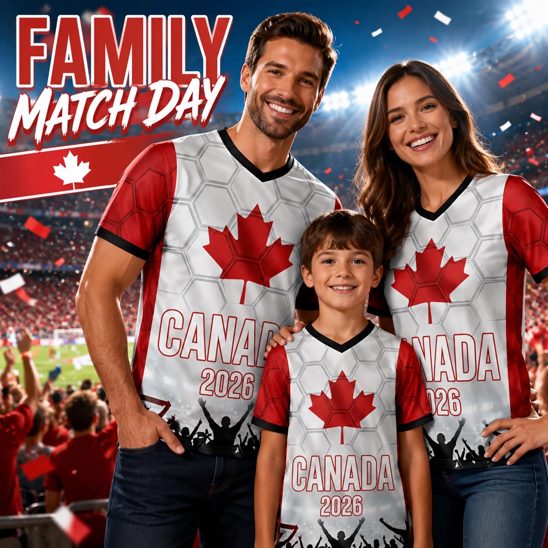 Summer Clothing Canada - Jersey Sepak Bola Kanada 2026 Pakaian