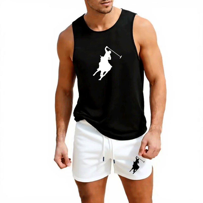 Summer Clothing Men - Set Rompi dan Celana Pendek Musim
