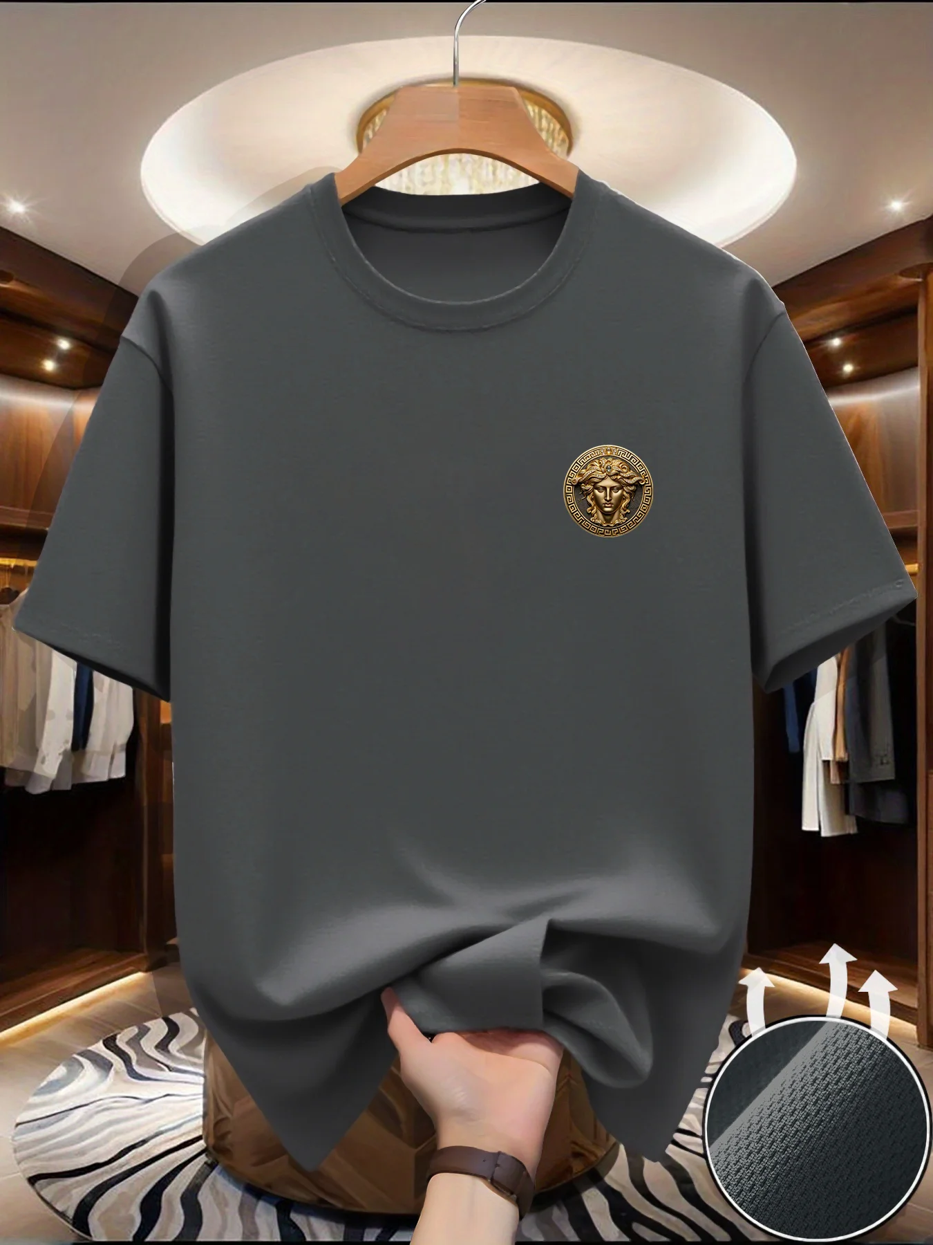 Summer Clothing Europe - Kaus Gambar Cetak Perhiasan Pria Musim