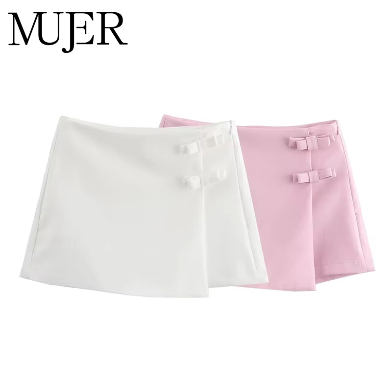 Summer Zara - Rok Mini Pink Putih MUJER, Skort