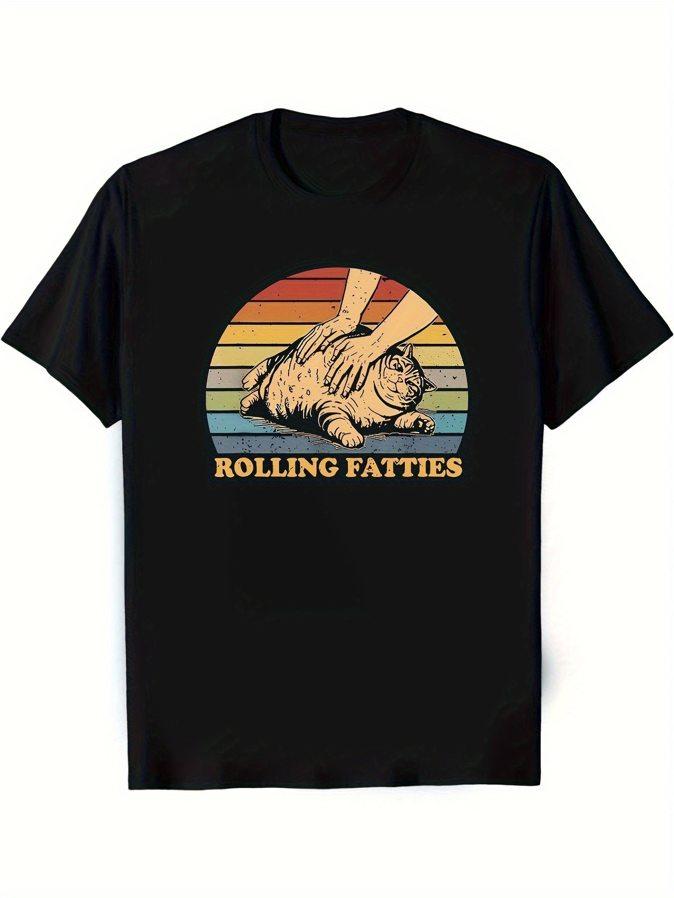 Summer Clothing Recommendations - Kaos Polos Pria Bermotif - Hitam