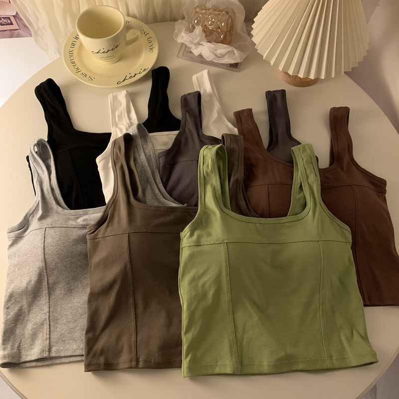 Summer Zara - Tank Top Wanita dengan Bra Bawaan