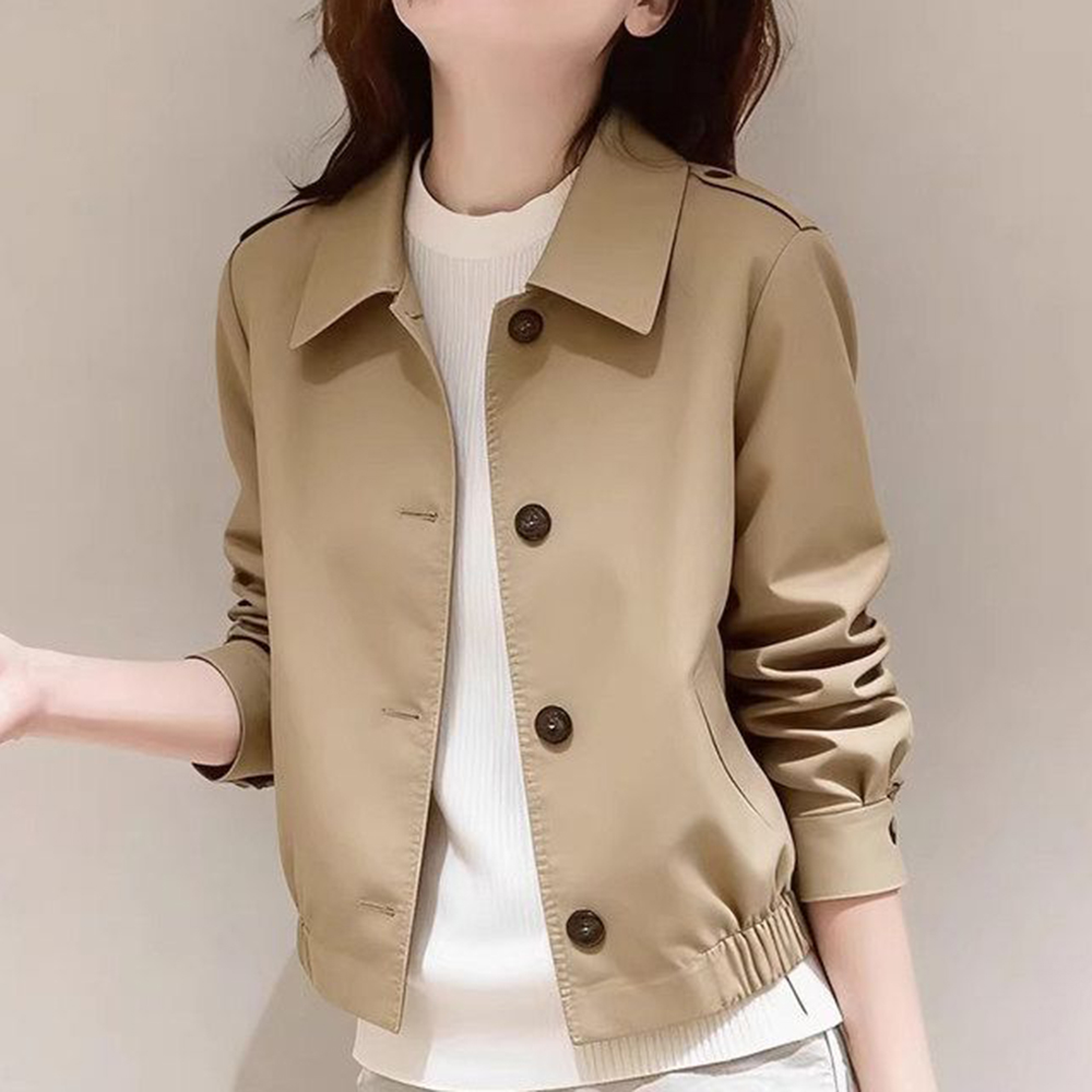 Summer Clothing New Look - Jas trench wanita khaki kecil model