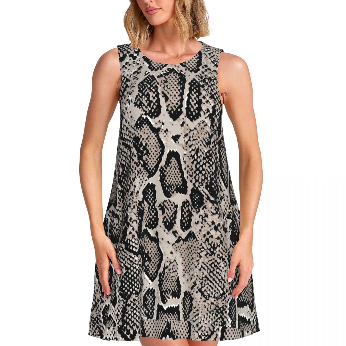 Summer Clothing Ideas For Women - Gaun Tank Top Kulit Ular Python