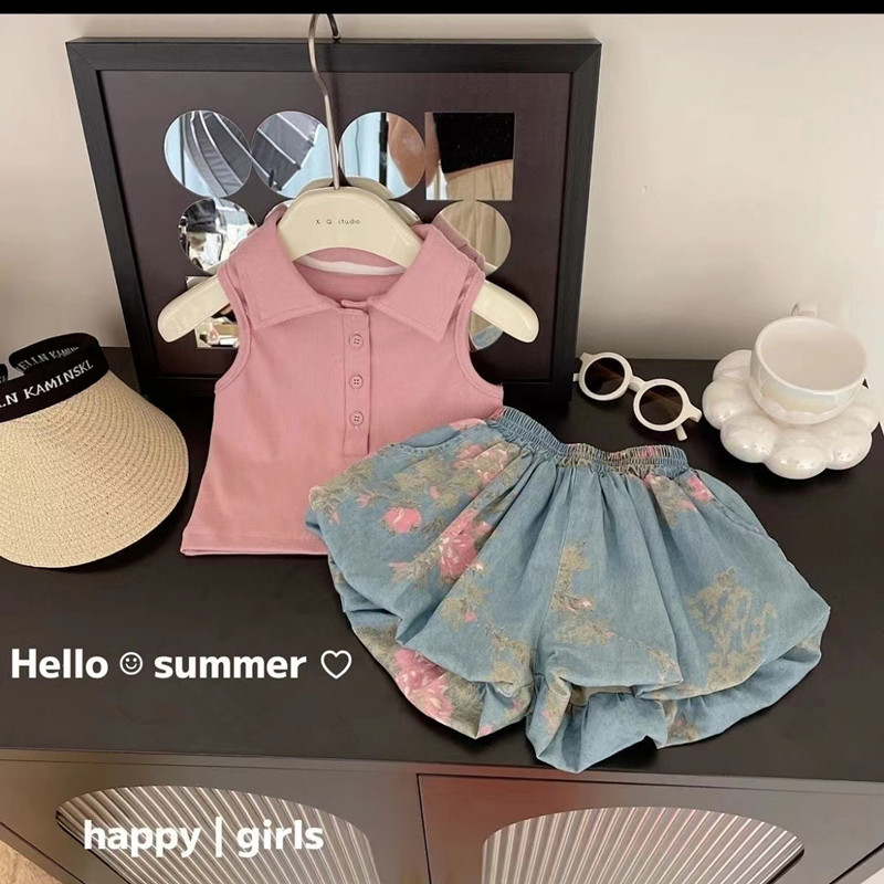 Summer Clothing Boutiques - Set pakaian anak-anak isi 2 potong,