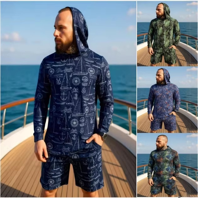 Summer Clothing Essentials - Setelan Dua Potong Hoodie Unisex Motif