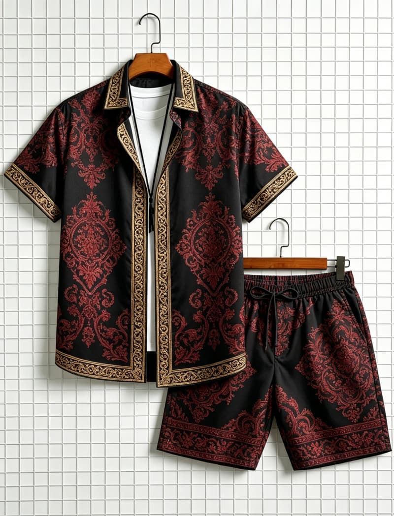 Summer Clothing Essentials - Setelan kemeja lengan pendek dan celana