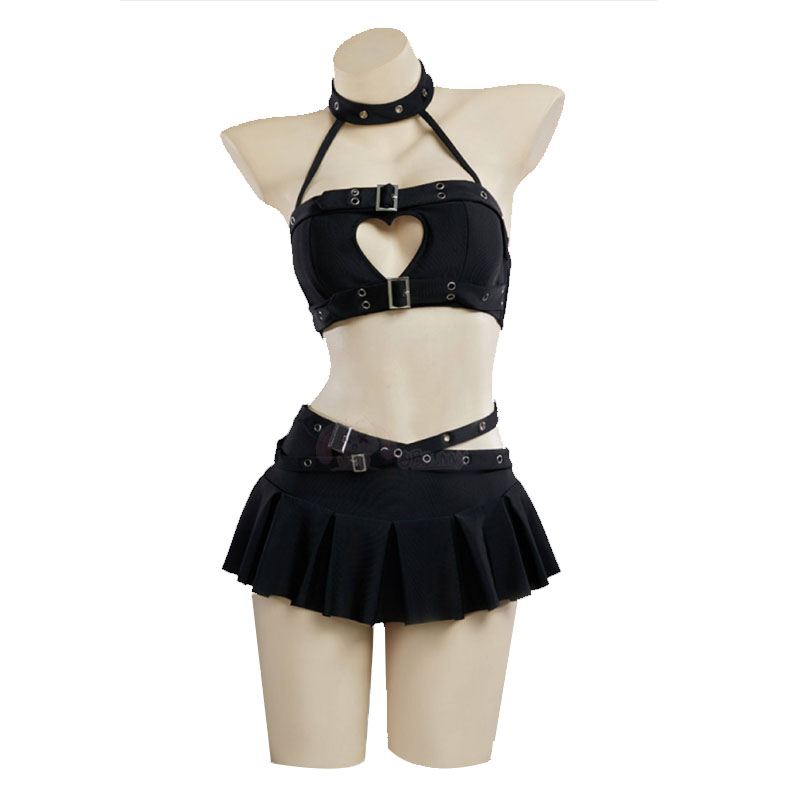 Halter Neck Top - Baju Renang Wanita Model Halter Berongga