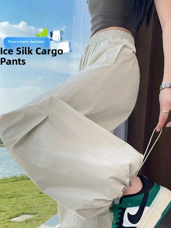 Summer Line Clothing Brand - Celana Kaki Lebar Pinggang Tinggi Cepat