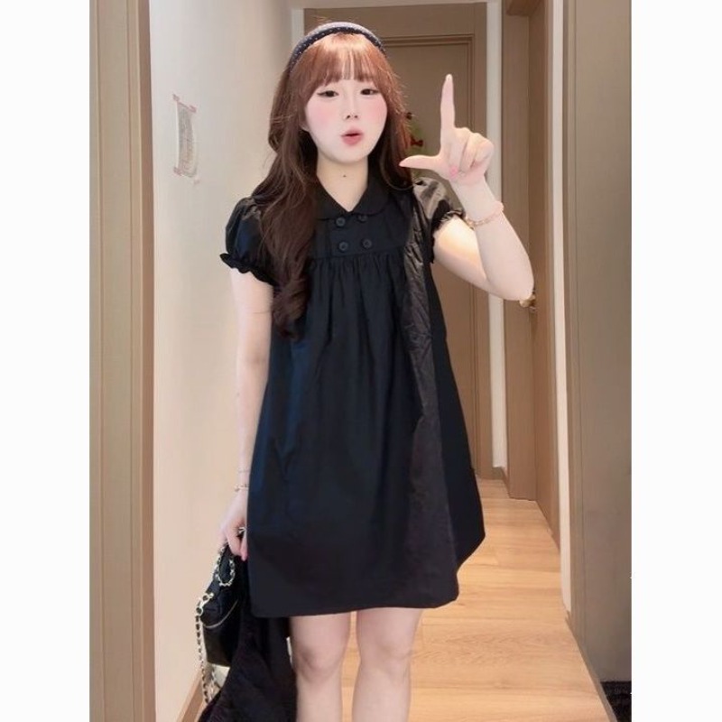 Summer Clothing New Look - Gaun Kerah Doll Model A-line Terlihat