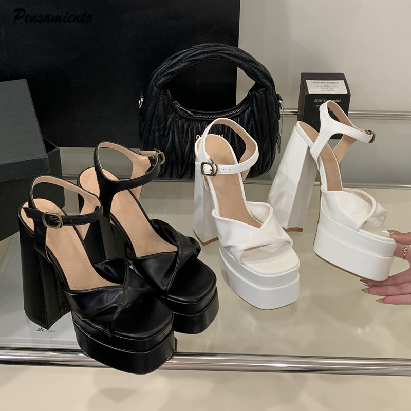 Summer Clothing Sale - Sandal Gladiator Wanita Wedges Platform Ganda
