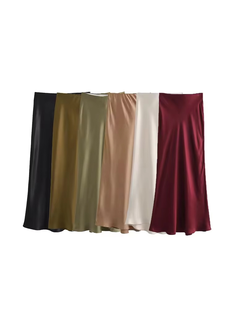 Summer Zara - Rok Midi Wanita Bahan Lembut Seperti