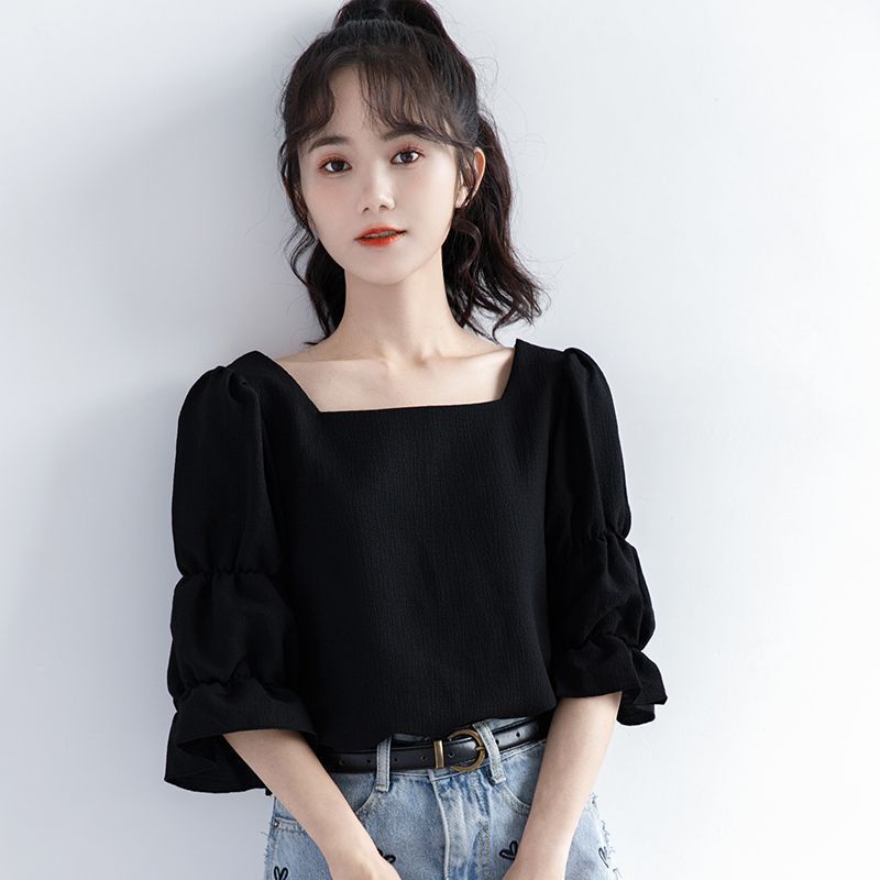 Summer Youth Clothing - Atasan Kemeja Korea Polos Lengan Pendek