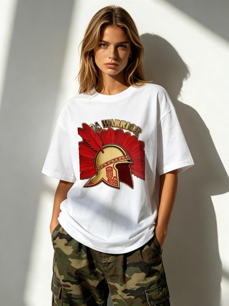 Summer Clothing Staples - Kaos Wanita Katun Pima Musim Semi,