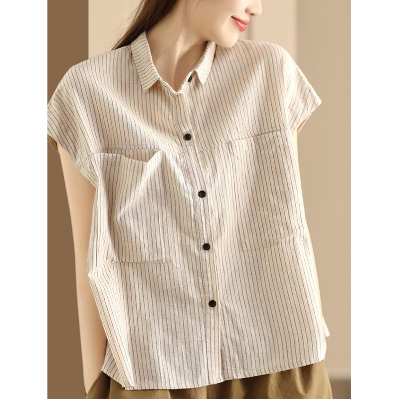 Blus Nyaman Modis Musim Panas  - Summer Clothing Office ulasan dan harga