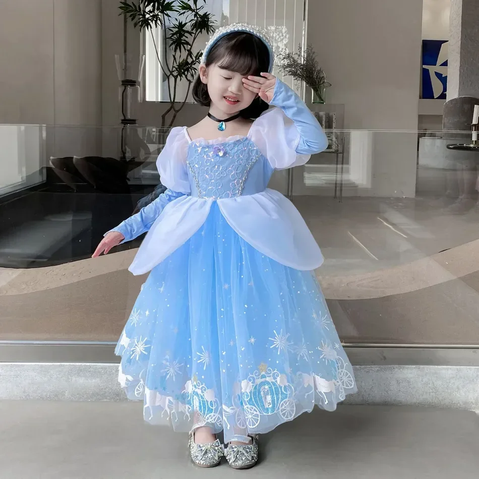 Gaun Cosplay putri Cinderella  - Summer Clothing Gifts ulasan dan harga