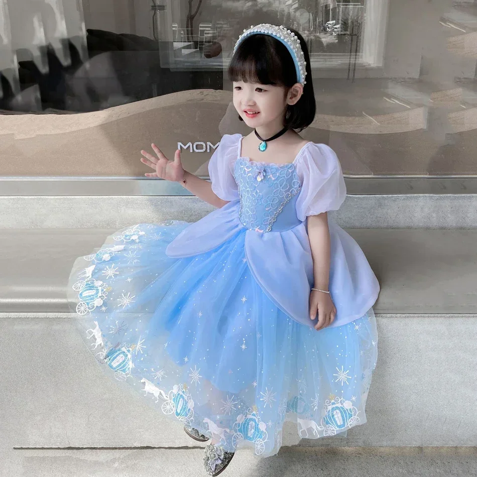 Gaun Cosplay putri Cinderella  - Summer Clothing Gifts ulasan dan harga