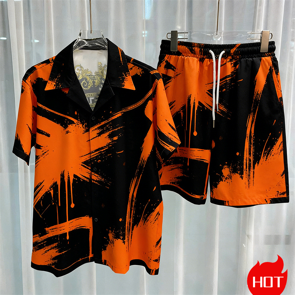 Setelan pria cetak digital, se - Summer Clothing Men ulasan dan harga