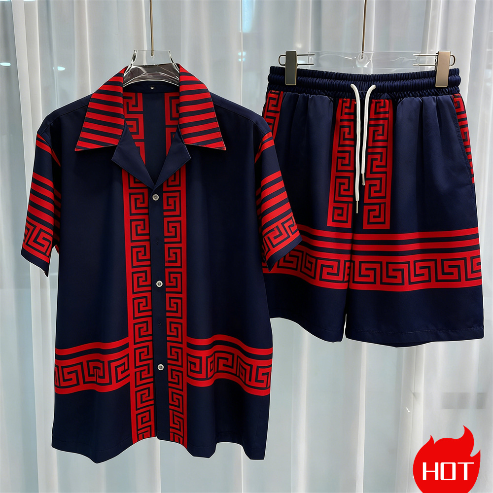 Setelan pria cetak digital, se - Summer Clothing Men ulasan dan harga