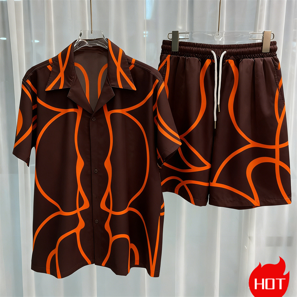 Setelan pria cetak digital, se - Summer Clothing Men ulasan dan harga
