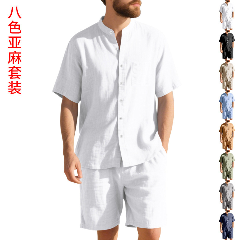 Setelan Linen Pria Musim Panas - Summer Clothing Linen ulasan dan harga