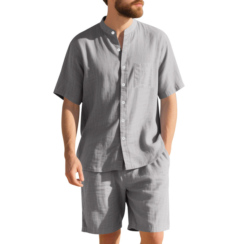 Setelan Linen Pria Musim Panas - Summer Clothing Linen ulasan dan harga