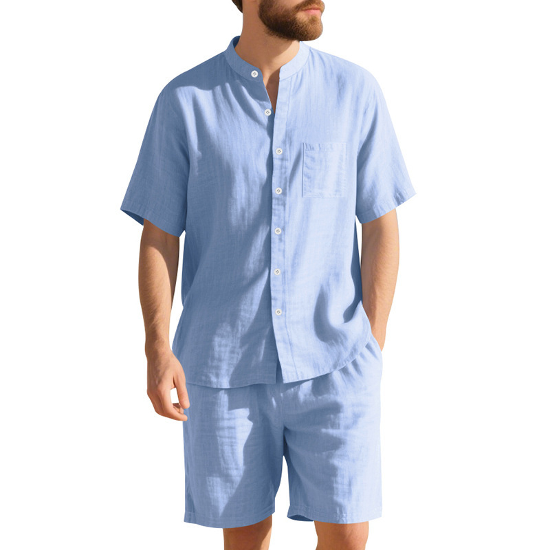 Setelan Linen Pria Musim Panas - Summer Clothing Linen ulasan dan harga