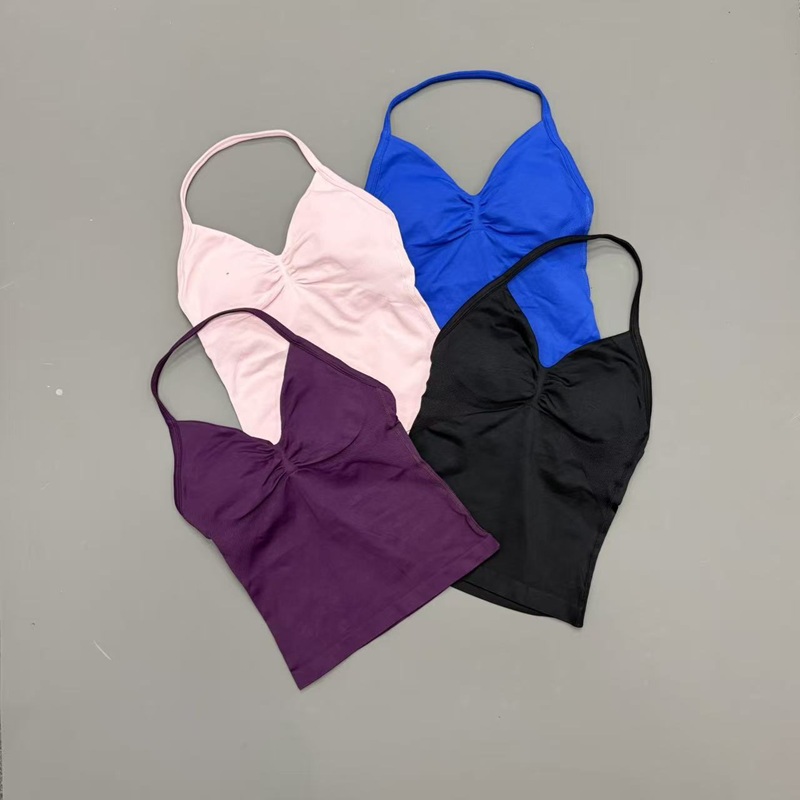 Tank Top Olahraga Wanita Tanpa - Halter Neck Top ulasan dan harga