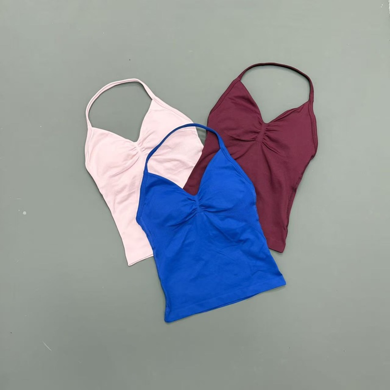 Tank Top Olahraga Wanita Tanpa - Halter Neck Top ulasan dan harga