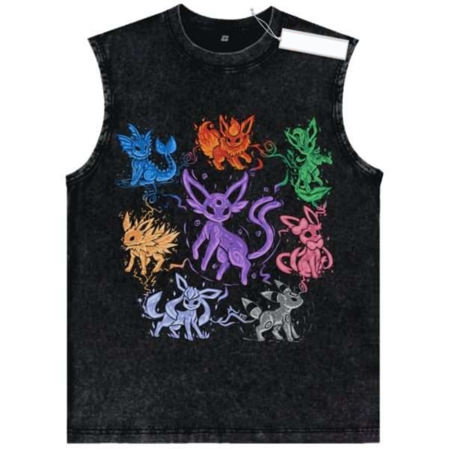 Tank Top Karakter Pokemon Vint - Vintage Summer Clothing Men ulasan dan harga