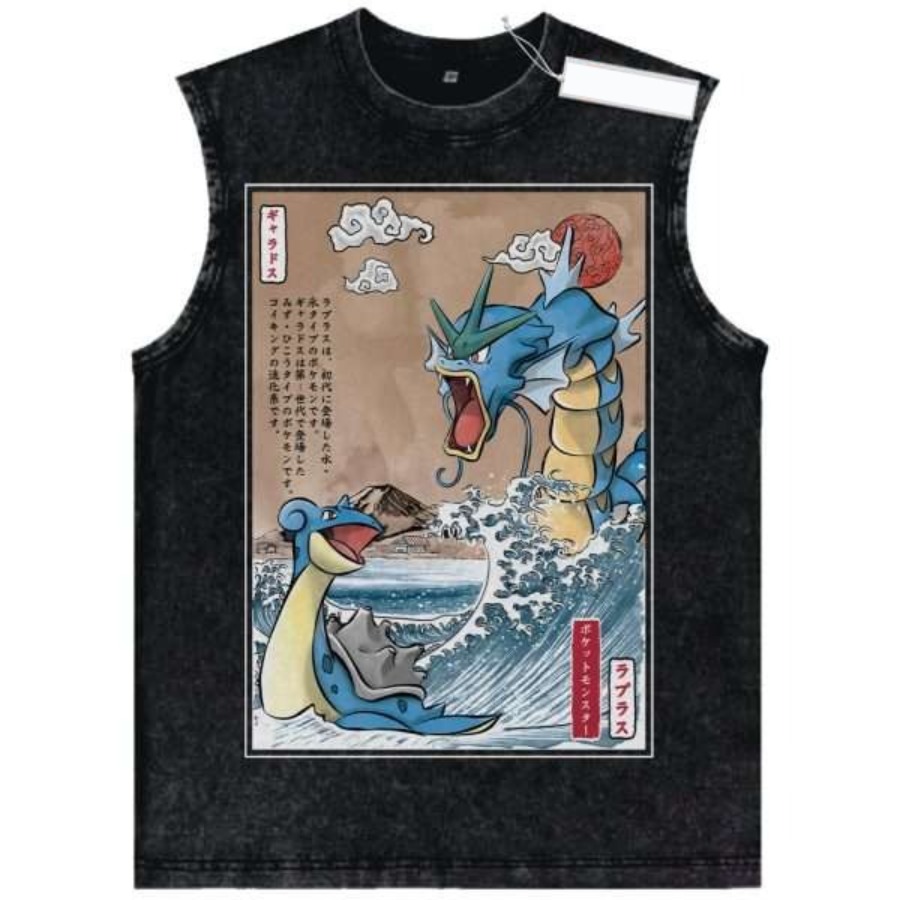 Tank Top Karakter Pokemon Vint - Vintage Summer Clothing Men ulasan dan harga