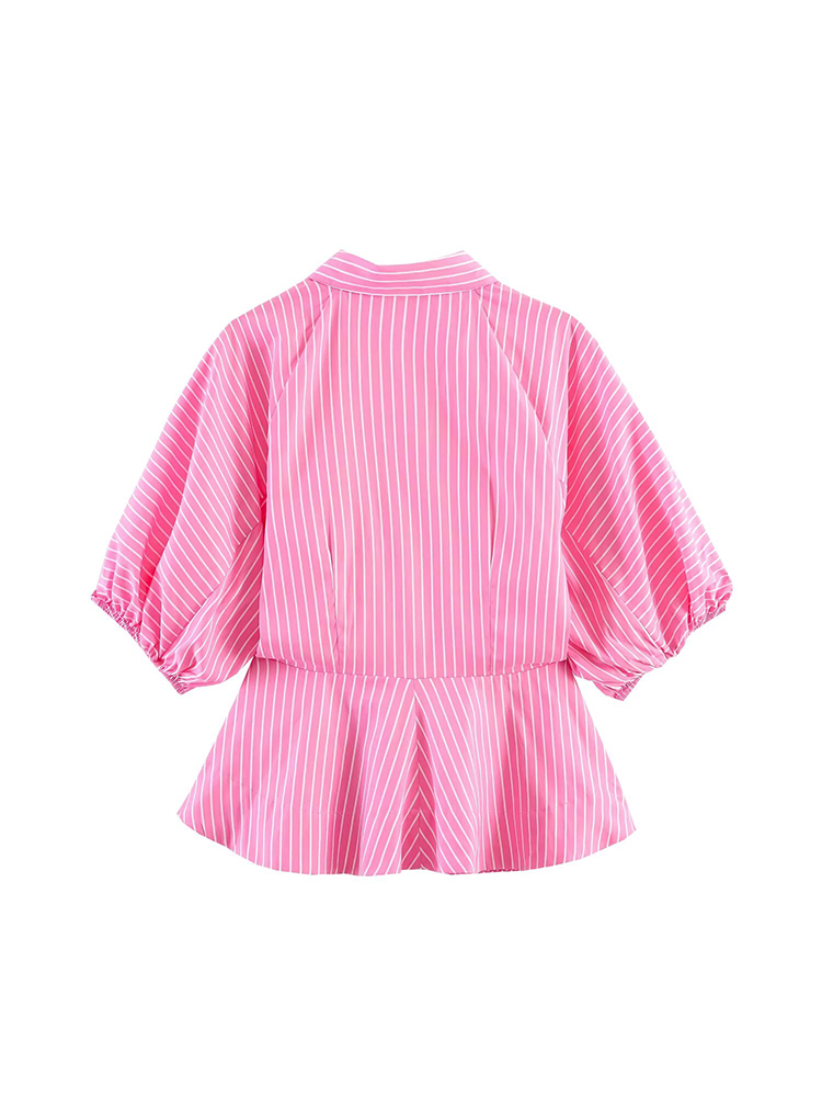 TFMLN Kemeja Bergaris Wanita K - Summer Youth Clothing ulasan dan harga