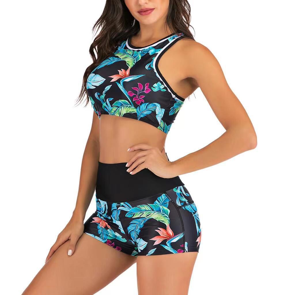 Y2K Bikini Wanita Tankini deng - Halter Neck Top ulasan dan harga