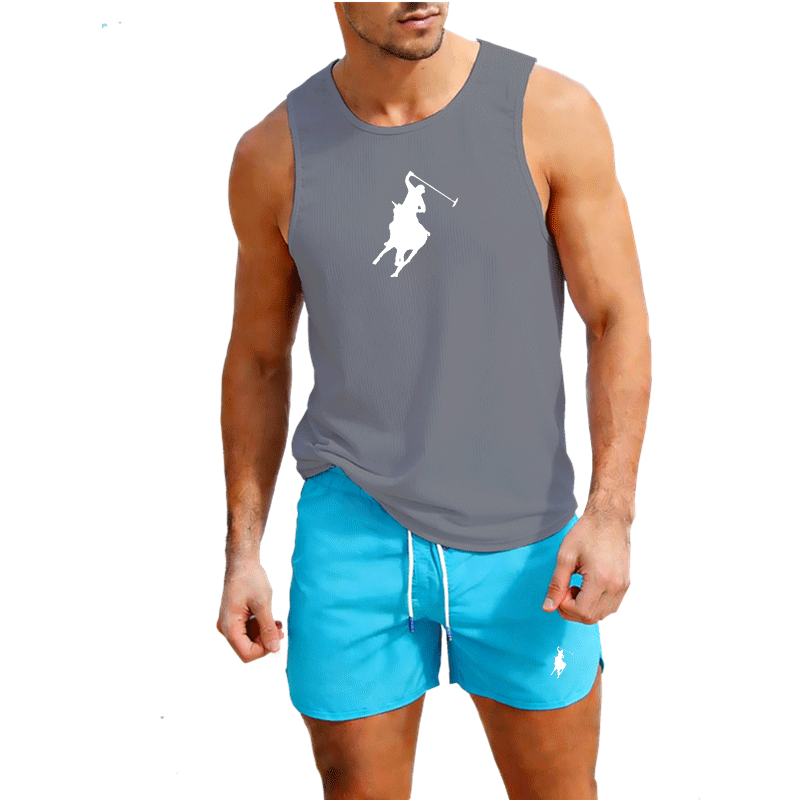 Set Rompi dan Celana Pendek Mu - Summer Clothing Men ulasan dan harga