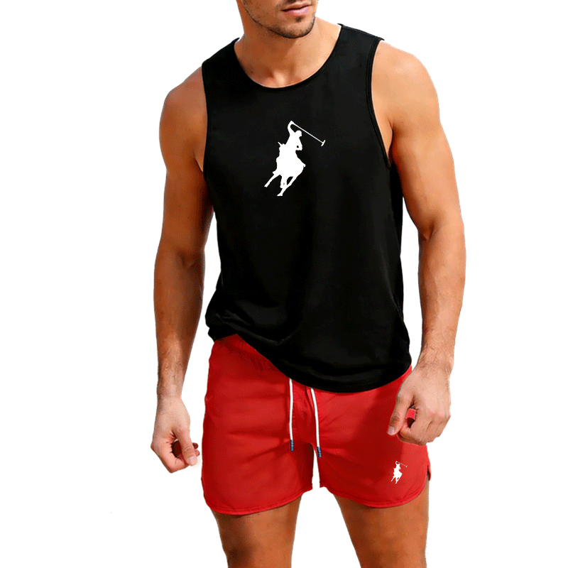 Set Rompi dan Celana Pendek Mu - Summer Clothing Men ulasan dan harga