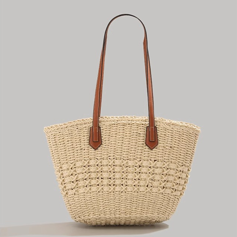 Tas Jerami Lipat Ekstra Besar  - Beach Bag Straw ulasan dan harga