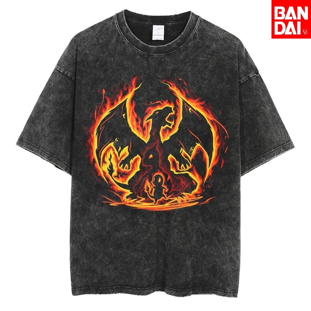 Kaus Pokemon Charizard Pria 20 - Vintage Summer Clothing Men ulasan dan harga