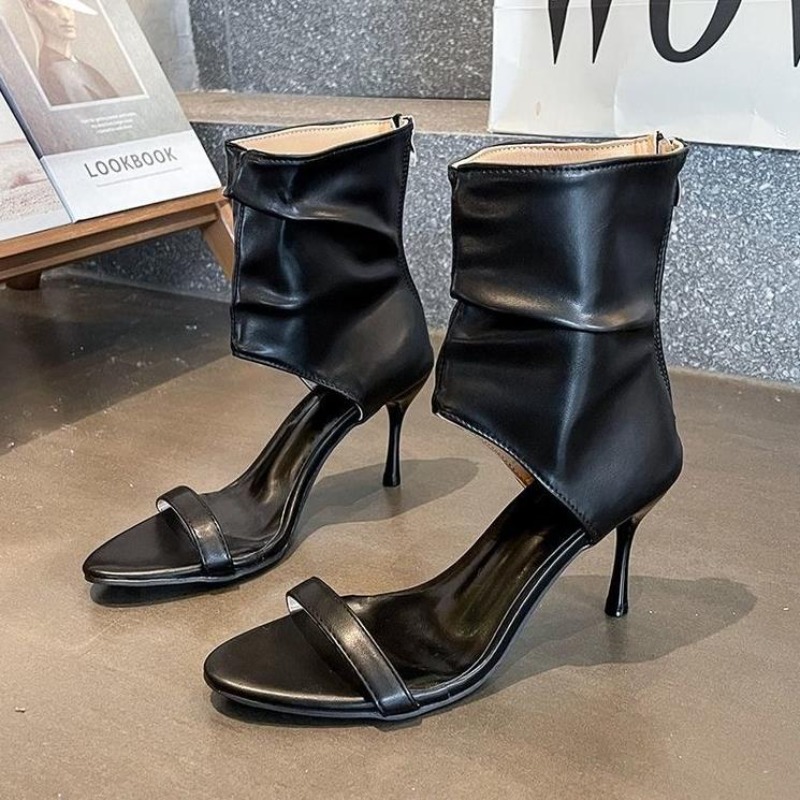 Sepatu Sandal Boots Hak Tipis  - Summer Clothing Sale ulasan dan harga
