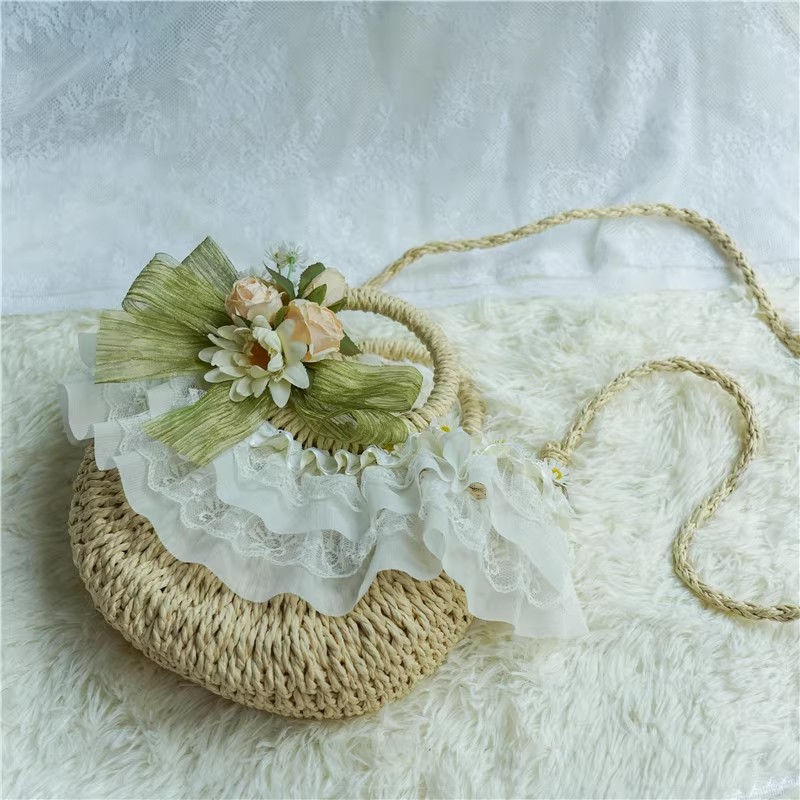 Tas anyaman jerami renda Lolit - Beach Bag Straw ulasan dan harga