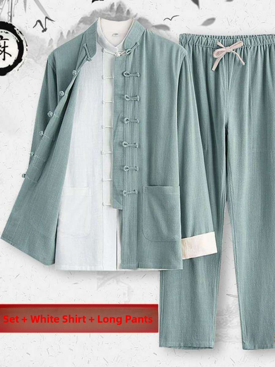 Set Kostum Tiongkok Kuno Linen - Summer Clothing Staples ulasan dan harga
