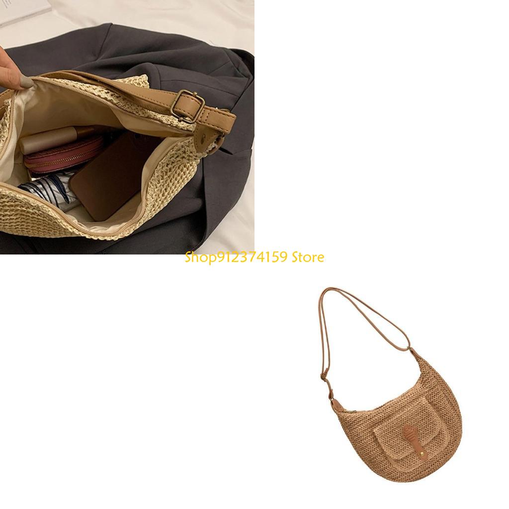 G5AE Tas Pantai Jerami Wanita  - Beach Bag Straw ulasan dan harga