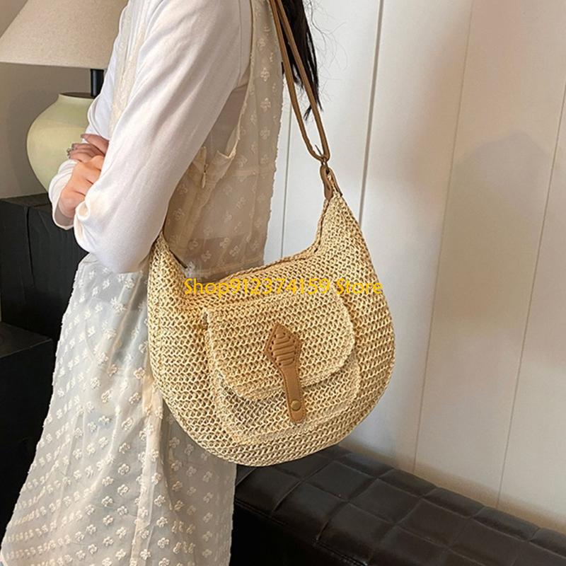 G5AE Tas Pantai Jerami Wanita  - Beach Bag Straw ulasan dan harga