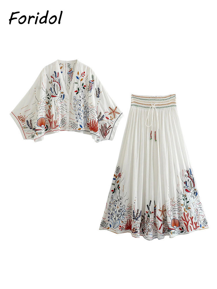 Foridol gaun rumbai putih katu - Summer Clothing Linen ulasan dan harga