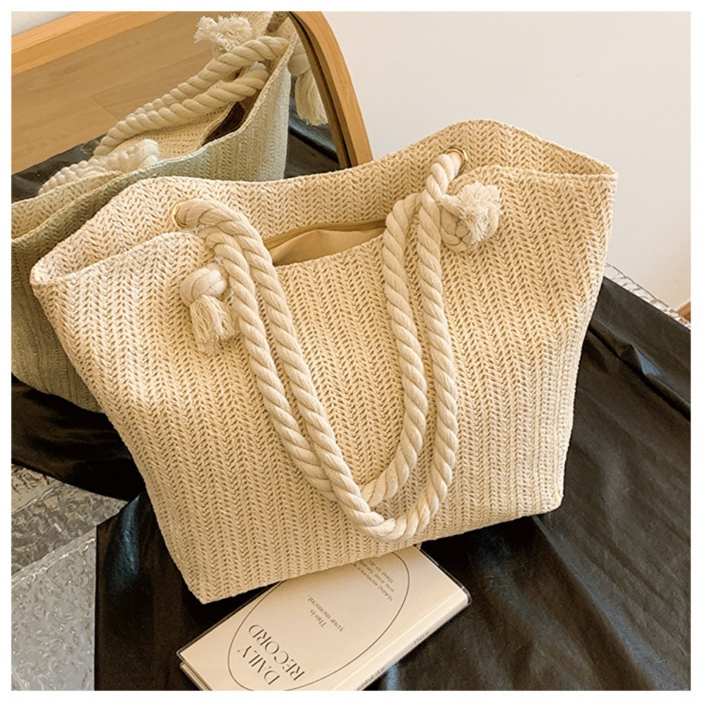 Tas Pantai Musim Panas Baru Ka - Beach Bag Straw ulasan dan harga