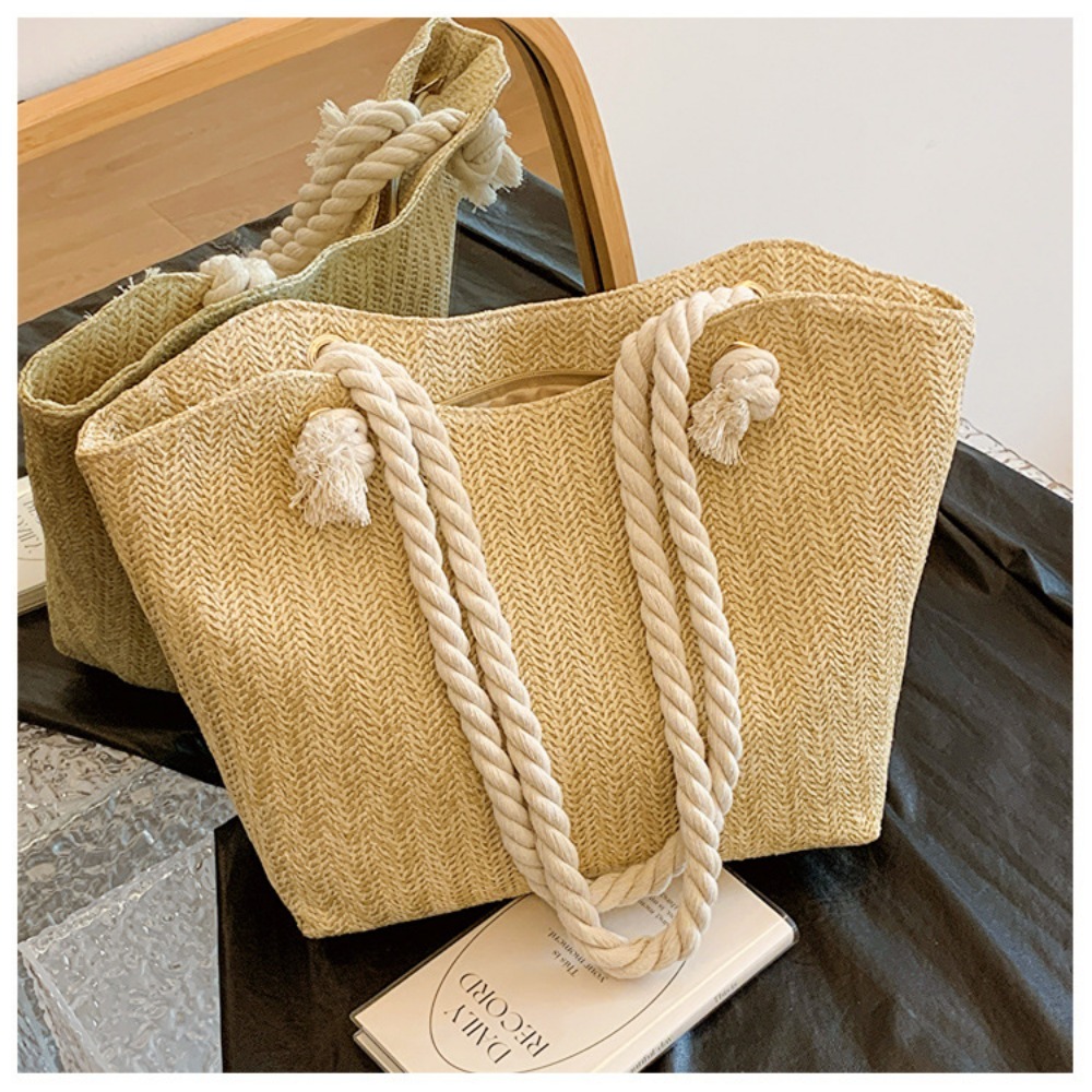 Tas Pantai Musim Panas Baru Ka - Beach Bag Straw ulasan dan harga