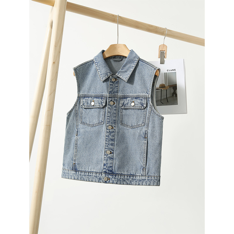 Xinjiang-Rompi Denim Katun Pok - Summer Clothing Staples ulasan dan harga