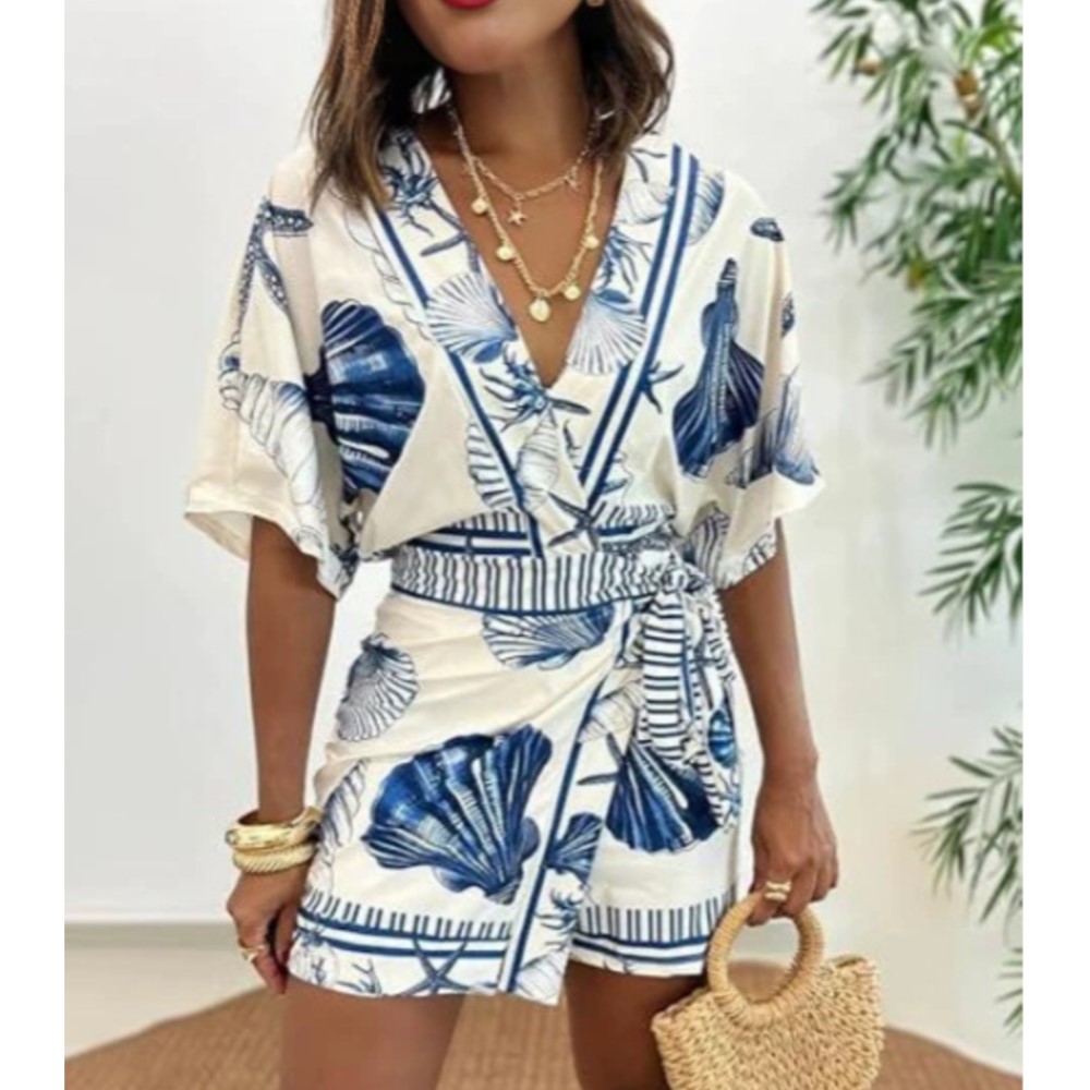 Jumpsuit Wanita Lengan Pendek  - Summer Zara ulasan dan harga