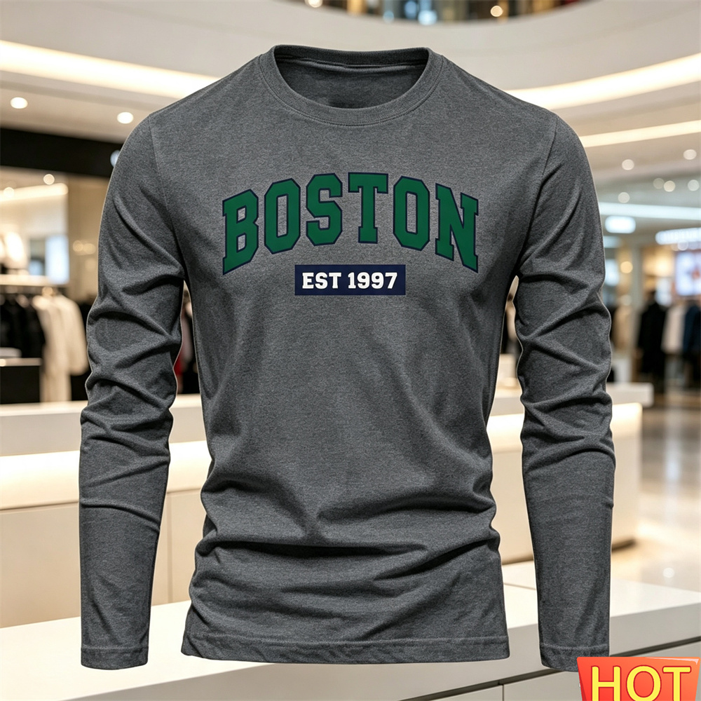 Kaos Lengan Panjang Pria Musim - Summer Clothing Men ulasan dan harga